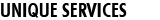 unique services